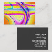 Carte De Visite Abstrait fractal 061012f (Devant / Derrière)