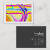 Carte De Visite Abstrait fractal 061012f (frontière) (Devant / Derrière)