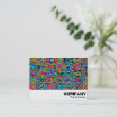 Carte De Visite Abstrait fractal 19111a (Debout devant)