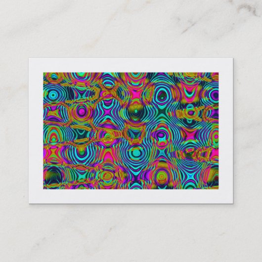 Carte De Visite Abstrait fractal 19111a (frontière) (Devant)