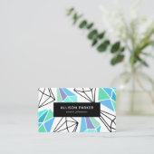 Carte De Visite Abstrait géométrique moderne (Debout devant)