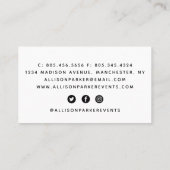 Carte De Visite Abstrait géométrique moderne (Dos)