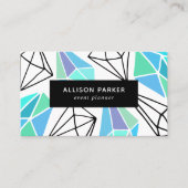 Carte De Visite Abstrait géométrique moderne (Devant)