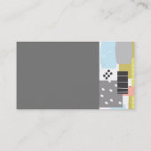 Carte De Visite abstrait géométrique moderne chic (Dos)
