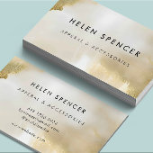 Carte de visite Abstrait Gold White