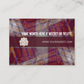 Carte de visite Abstrait Grunge BiG (Dos)