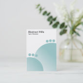 Carte De Visite Abstrait Hills - Bleu clair Vert (Debout devant)