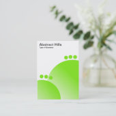 Carte De Visite Abstrait Hills - Lime Green (Debout devant)