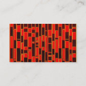 Carte De Visite Abstrait inspiré par le textile africain (Dos)
