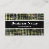 Carte de visite Abstrait Jaune et Bleu (Devant)