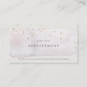 Carte De Visite Abstrait Lilac Brosse Stoke Aquarelle Rendez-vous (Devant)