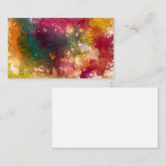 Carte de visite abstrait lumineux (Devant / Derrière)