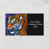 Carte De Visite Abstrait Majestic Predator Tiger (Devant)