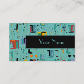 Carte De Visite Abstrait maya anciens visages motif 1 (Devant)