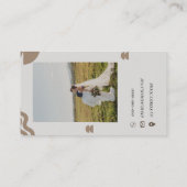 Carte de visite Abstrait minimal (Dos)