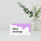 Carte de visite Abstrait moderne (Debout devant)