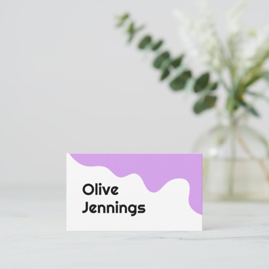 Carte de visite Abstrait moderne (Debout devant)