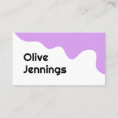 Carte de visite Abstrait moderne (Devant)