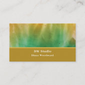 Carte de visite Abstrait moderne de moutarde (Devant)