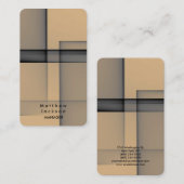 Carte De Visite Abstrait moderne élégant Gestionnaire professionne (Devant / Derrière)