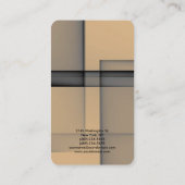 Carte De Visite Abstrait moderne élégant Gestionnaire professionne (Dos)