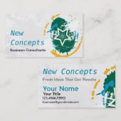 Carte De Visite Abstrait, moderne et professionnel (Devant / Derrière)