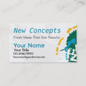 Carte De Visite Abstrait, moderne et professionnel (Dos)