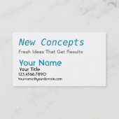 Carte De Visite Abstrait, moderne et professionnel (Dos)