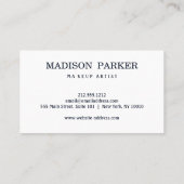 Carte De Visite Abstrait moderne Faux Rose Gold (Dos)