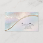 Carte de visite Abstrait moderne Iridescente (Dos)