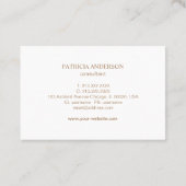 Carte de visite abstrait moderne rose vif (Dos)