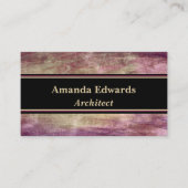 Carte De Visite Abstrait moderne violet (Devant)