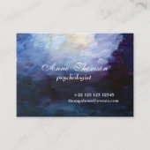 Carte de visite Abstrait moderne violet (Devant)