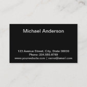 Carte De Visite Abstrait, motif, moderne (Dos)