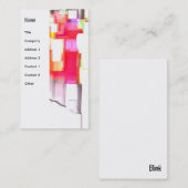 Carte De Visite abstrait numérique "Blink" (Devant / Derrière)