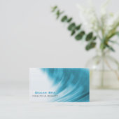 Carte de visite Abstrait Ocean Wave (Debout devant)