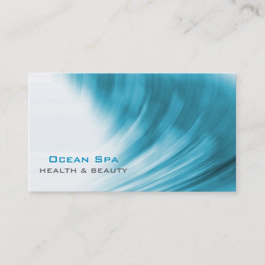 Carte de visite Abstrait Ocean Wave (Devant)