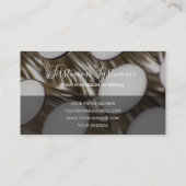 Carte De Visite Abstrait or métal alliage structures busine (Dos)