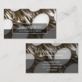 Carte De Visite Abstrait or métal alliage structures busine (Devant / Derrière)