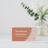 Carte de visite Abstrait, Orange (Debout devant)