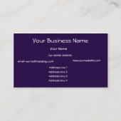 Carte de visite Abstrait orange, bleu, vert (Dos)