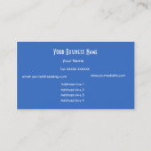 Carte de visite Abstrait orange, bleu vert (Dos)
