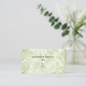 Carte de visite Abstrait Pastel Light Green (Debout devant)