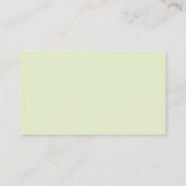 Carte de visite Abstrait Pastel Light Green (Dos)