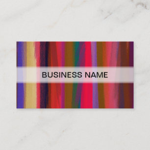 Carte De Visite Abstrait Pastel Motif coloré #8
