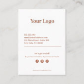 Carte de visite Abstrait Pastel Shapes (Dos)