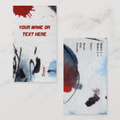 Carte de visite Abstrait personnalisé inhabituel (Devant / Derrière)