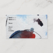 Carte de visite Abstrait personnalisé inhabituel (Dos)