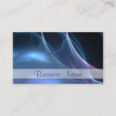 Carte De Visite Abstrait Pink Blue Silky Streaks Professionnel (Devant)