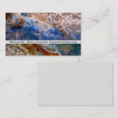 Carte De Visite Abstrait plage de sable motif motif en mousse d'ea (Devant / Derrière)